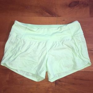 Lime Green Lululemon athletic shorts